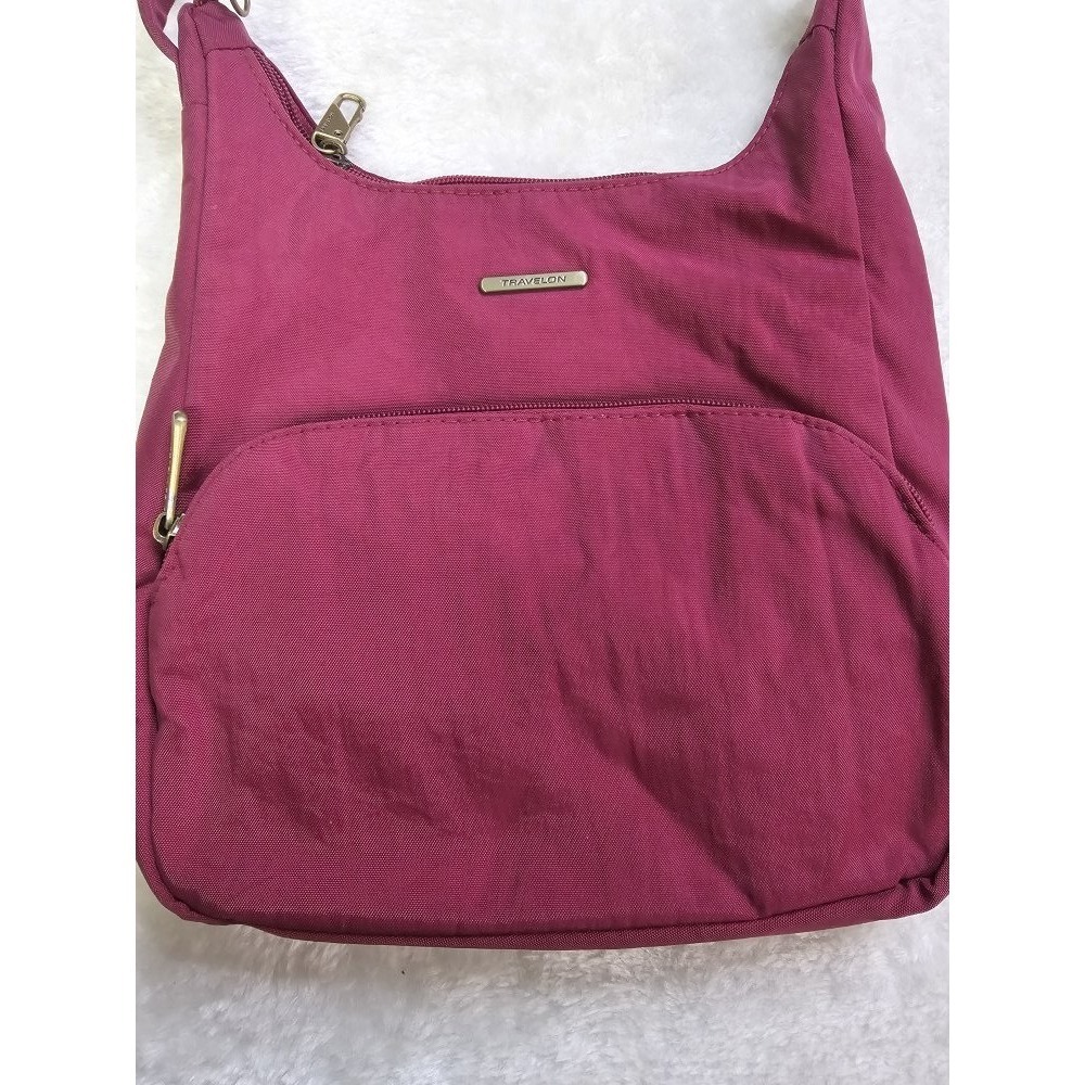 Travelon Anti-Theft RFID Crossbody Bag Red Travel Bag